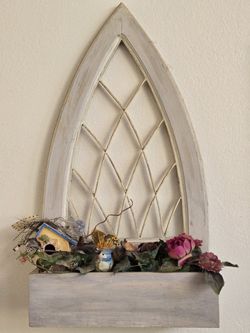 Cathedral Window Wall Decor – $45
