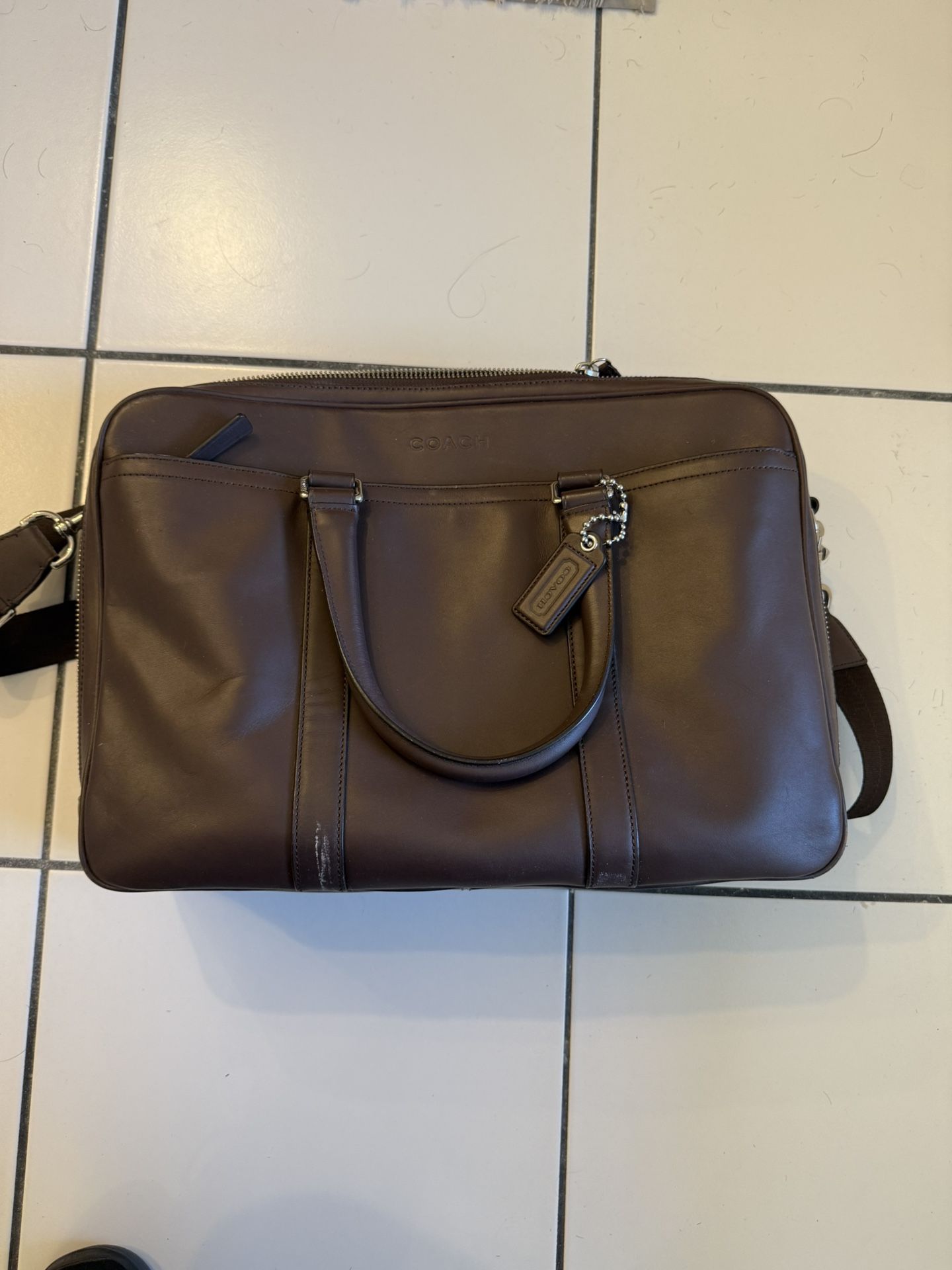 Coach Metropolitan Slim Leather Briefcase/Commuter Bag