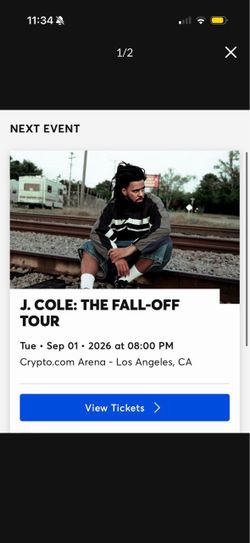 J. Cole Ticket