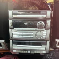 House Stereo Three CD player and cassette