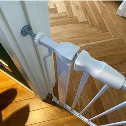 BalanceFrom Easy Walk-Thru Safety Gate for Doorways and Stairways with Auto-Close/Hold-Open Features, 30-Inch Tall, Fits 29.1 - 33.8 Inch Openings, Wh
