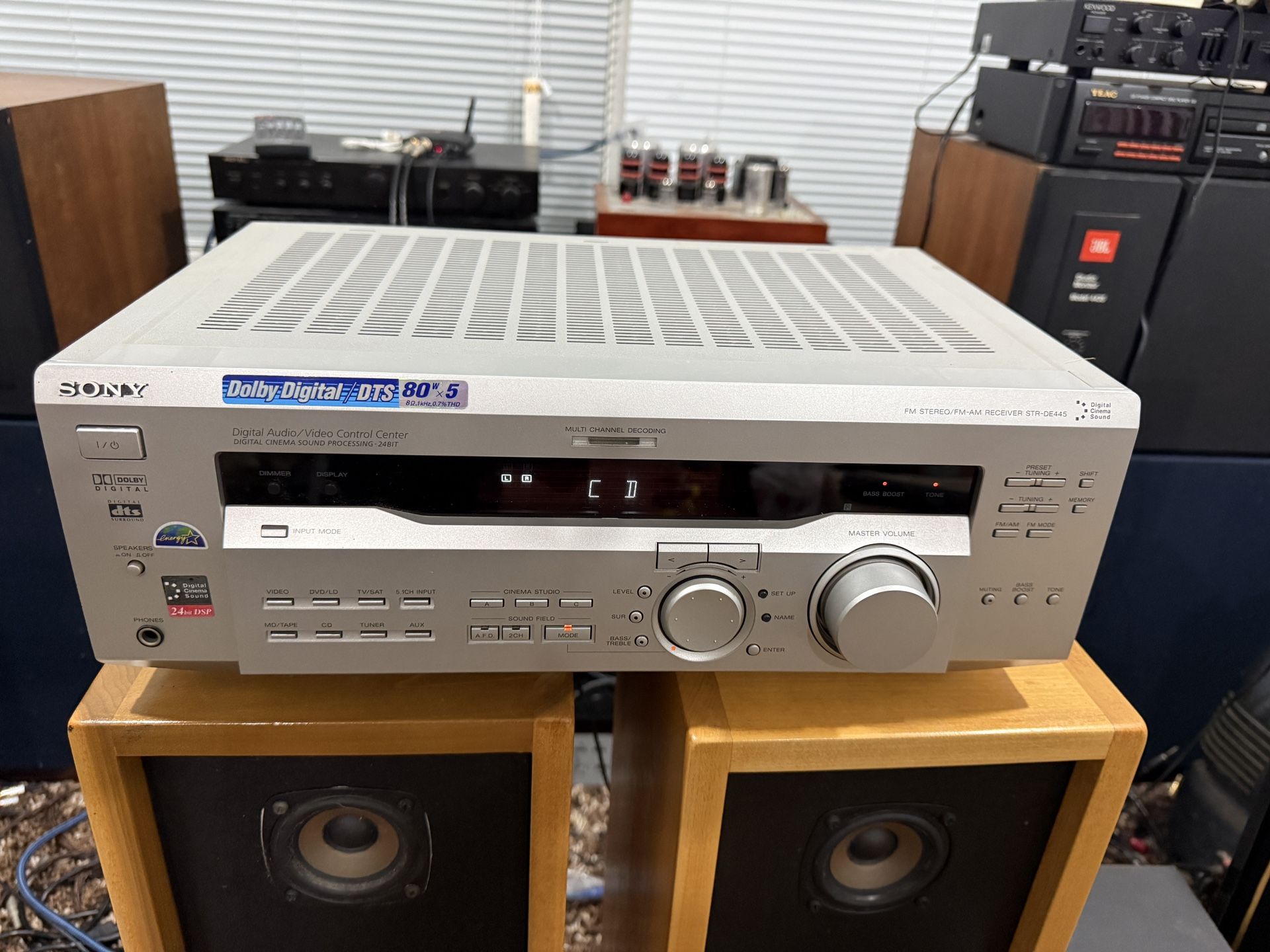 Sony Receiver Model STR-DE445 And Sony Power Subwoofer Model SA-WMS230 Come With The Remote 