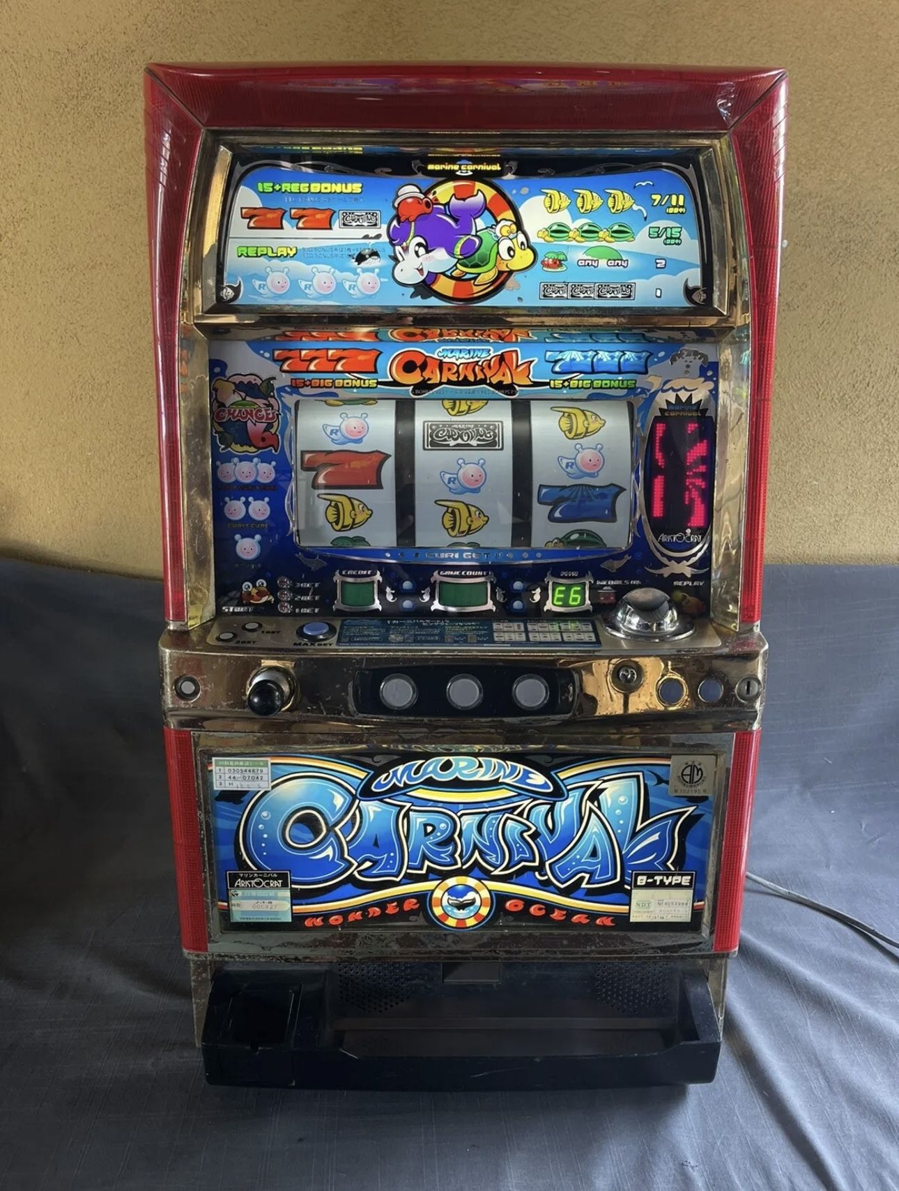 【引取限定東京都】ナムコ PAC-SLOT & PAC-CARNIVAL セット Aristocrat Marine Carnival Pachislo Japanese Slot Machine for Sale
