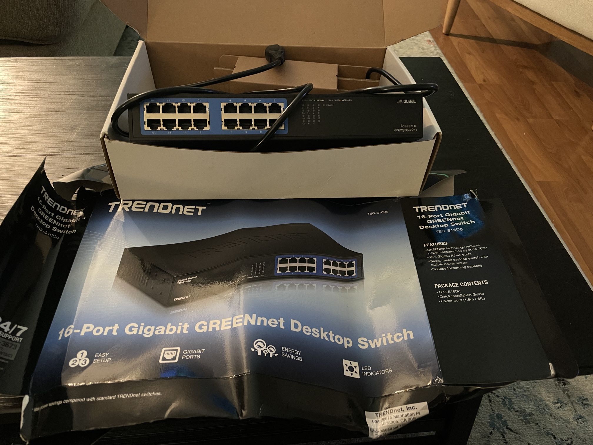 16 port gigabyte lan switch