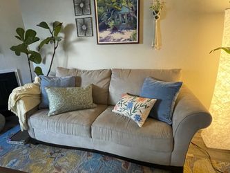 Microfiber Sofa/Couch and Oversized Armchair