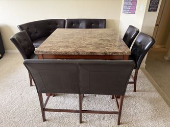 Marble Dining or Game Room Table