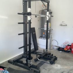 Weight Rack Self Spotting Machine Bench Press Squat Rack