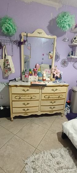 French Provincial Dresser with Mirror