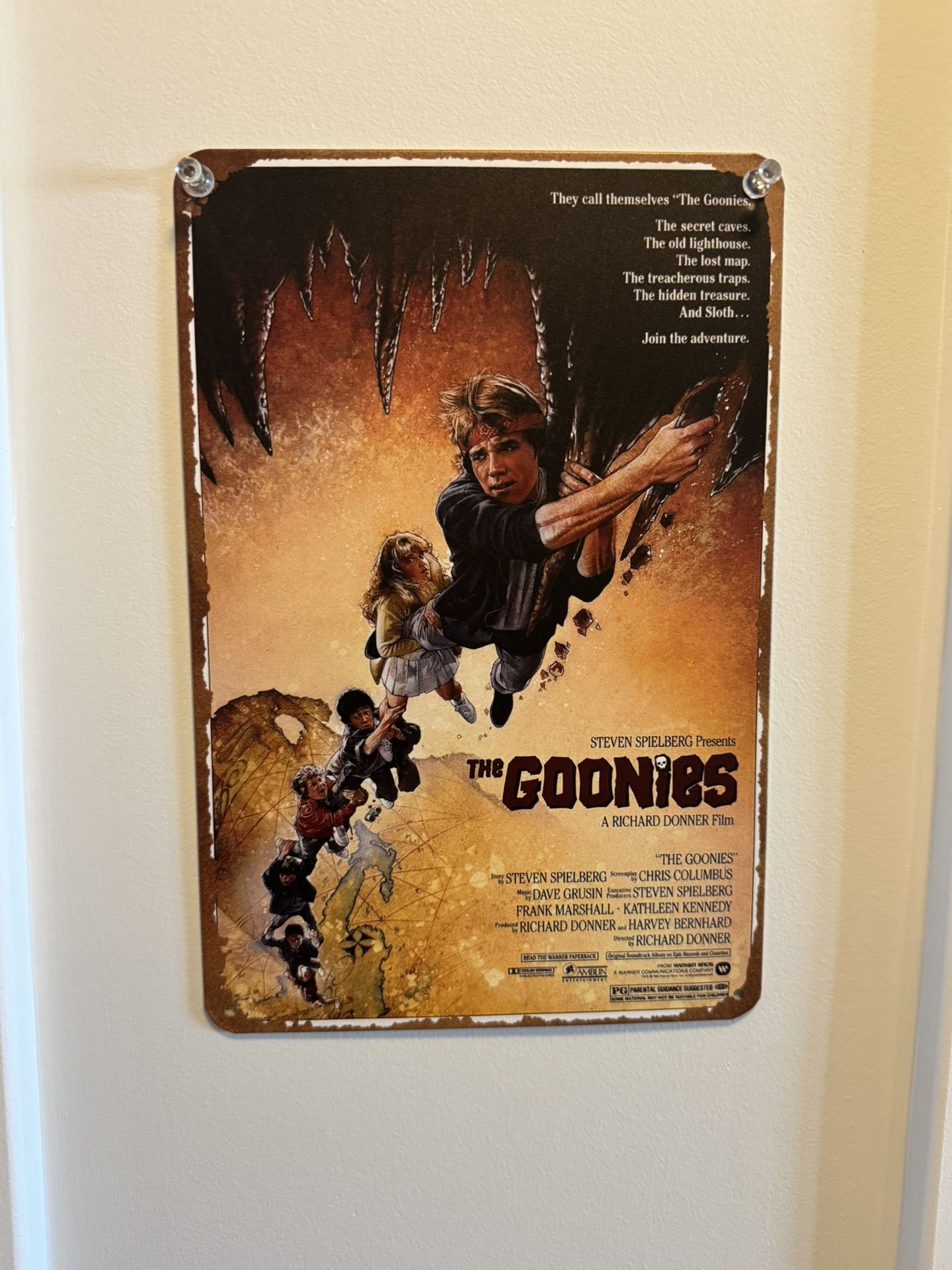 Goonies 8x10 Metal Movie Poster