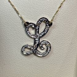 Letter Necklace Any Letter Available 