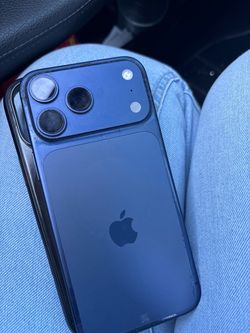 Apple iPhone in Blue with Case