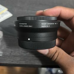 Sony Sigma Lens Sa-E