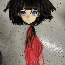 NEW Customize Character Female Girl Resin Half Head Crossdress Cosplay  Mask