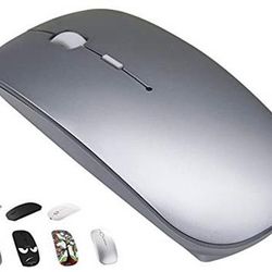 Bluetooth Mouse Wireless Computer Mouse for MacBook Air Mac Pro Laptop iPad PC Laser Optical Rechargeable Mouse Mini Slim Silent Mouse Widely Used Des