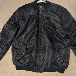 Black Southpole bomber jacket 