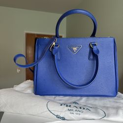 Prada Saffiano Lux Tote Handbag – Royal Blue | Brand New with Dust Bag & Box