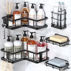 Neroa 5-Pack Shower Caddy Organizer for Inside Shower.