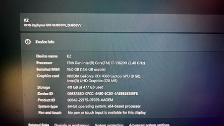 Laptop gamer