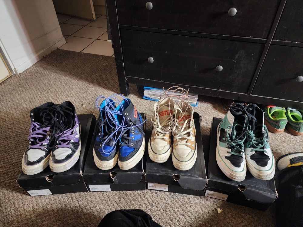 Chuck 70 E260 four pairs all size 9