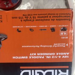 Rigid portable Grinder battery n charger included plus more