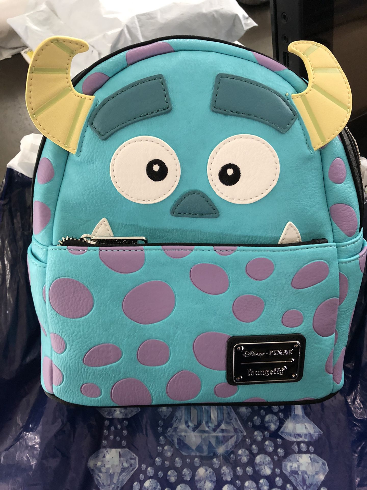 New With tag -Disney Loungefly Pixar Sully Backpack Monsters Inc
