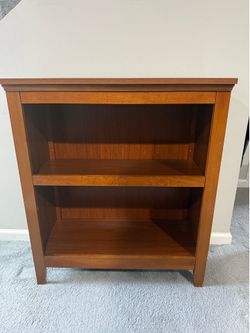 Wooden 2-Shelf Bookcase