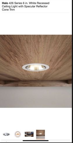 Brand new Halo can light trim (6 inches) steel finish