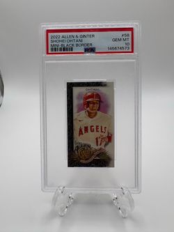 2022 Topps Allen & Ginter - Shohei Ohtani #58 Mini Black Border 💥PSA 10💥
