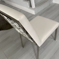 Five Solid Dining Table Chairs