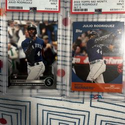 Seattle Mariners Julio Rodriguez Graded Baseball Cards