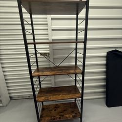 Rustic Wooden Bookshelves 