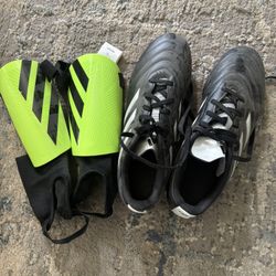 Youth Soccer Cleats And Shin Guards 