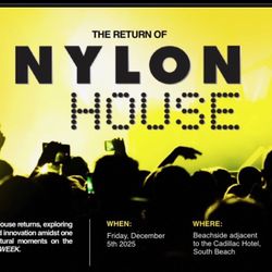 Miami Art Week NYLON Mansion  Party Friday! 