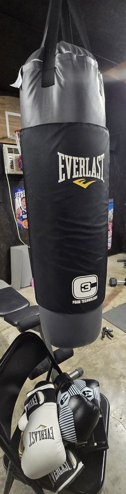 Punching Bag With Gloves