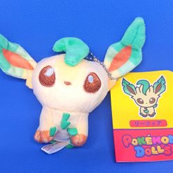 New POKÉMON Pokémon Dolls Leafeon Keychain Plush