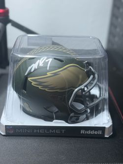 Michael Vick Autographed Philadelphia Eagles Eclipse Riddell Mini Helmet – Beckett Witnessed