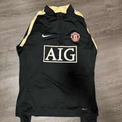 Sz. M | Retro Barclays era Manchester United Quarter Zip | 06/07