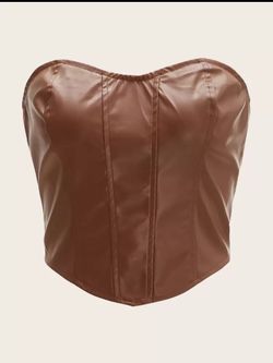 LEATHER TUBE TOP