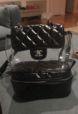 chanel clear backpack