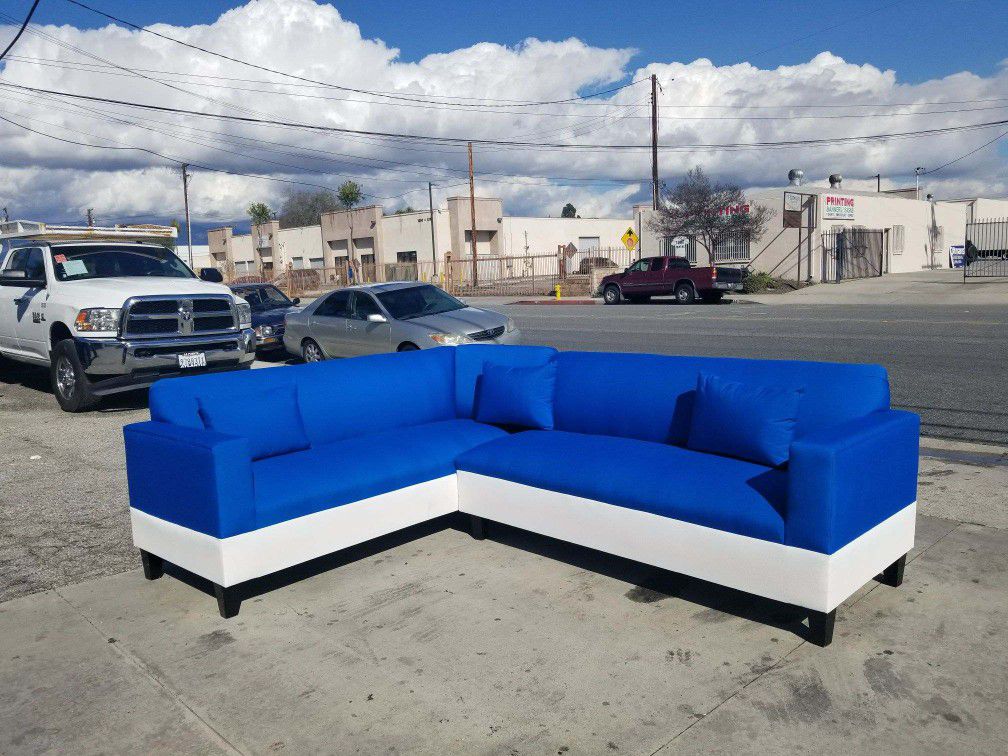NEW 7X9FT SEA MICROFIBER COMBO SECTIONAL COUCHES