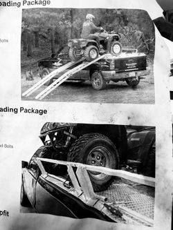 Deck cover and quad ramps hauling kit for pick up truck