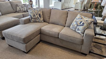 Grey Sofa Chaise Reversible (Sectional) New