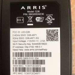 Arris G36 Modem Router Astound