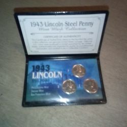 1943 Steel Minted And Non Mint Penny's W/ Errors