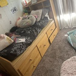 Captain Twin Storage Bedframe 