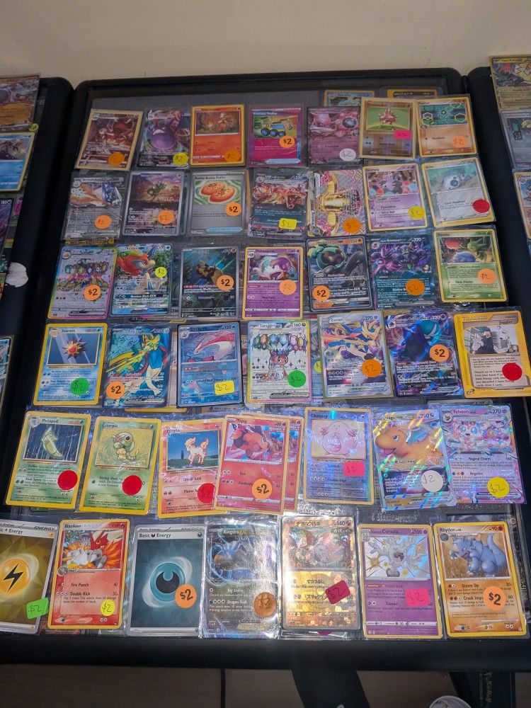 $2 dollar Pokemon Card singles (GX, EX, V, VStar, VMax, Mega & More)