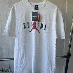 Supreme x Jordan Tee | FW15 (White) New With Tags on 