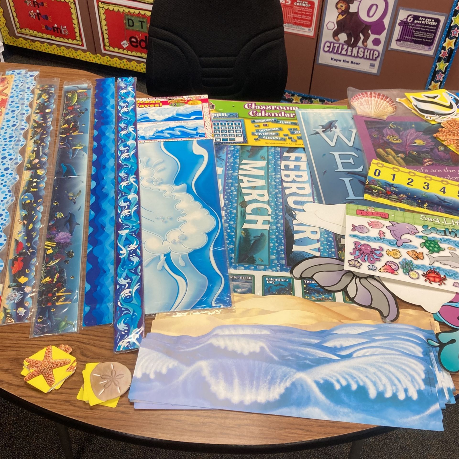 Ocean Themed Bulletin Board Set