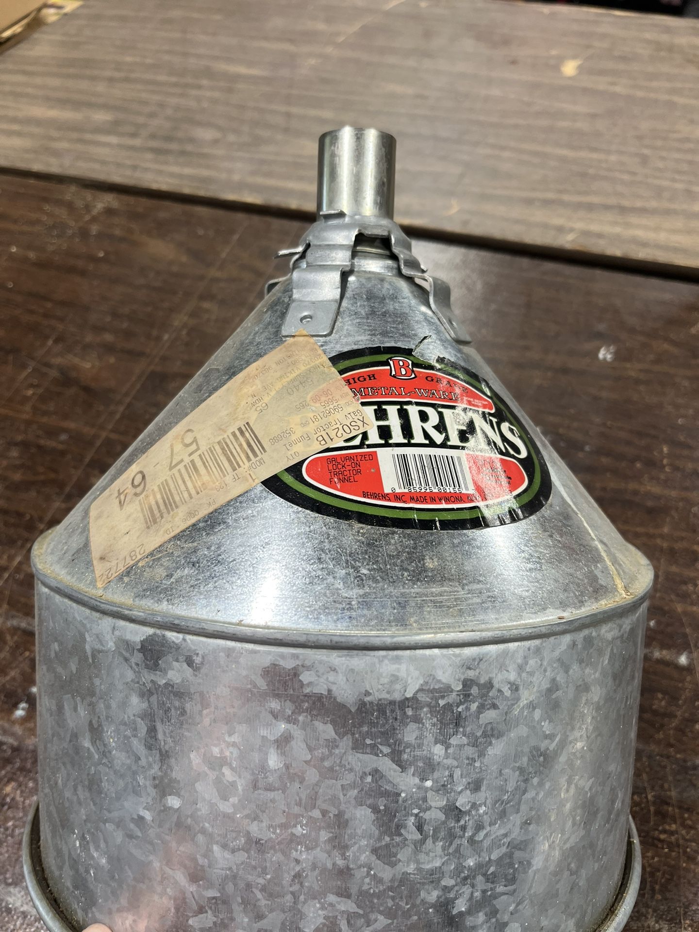 Behrens Galvanized Tractor Funnel