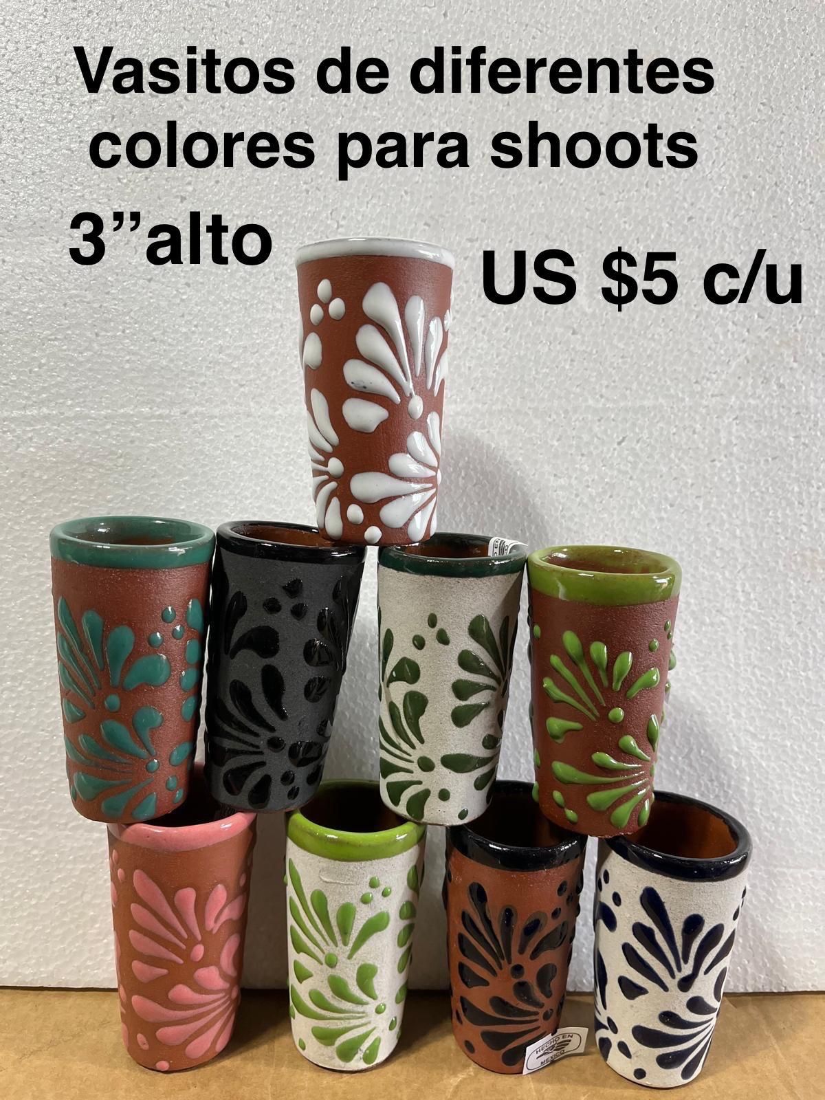 Vasitos De Diferentes Colores Para Shoots